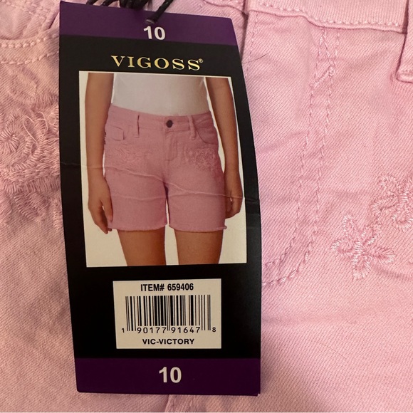 Vigoss NWT Pink Twill Shorts, 10 - Picture 4 of 8